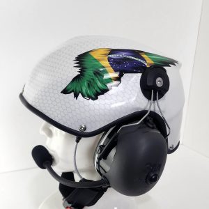 Branco Pérola com Asas do Brasil e Colmeia